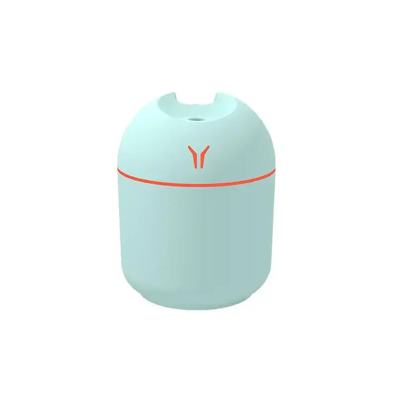 Mint green HAOYUNMA Compact Humidifier with red accents and efficient mist discharge power