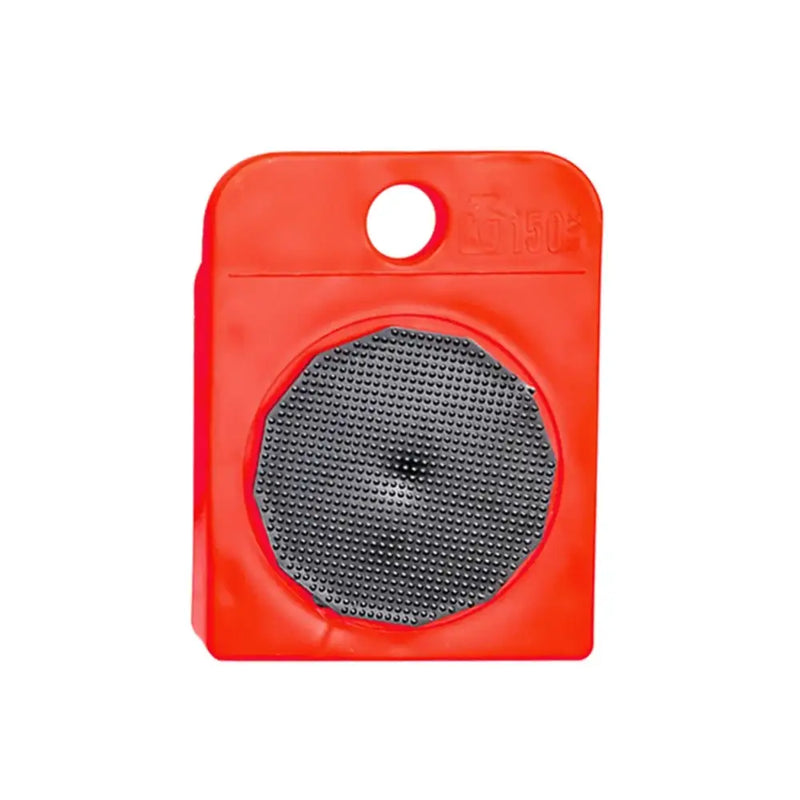 Red plastic heavy duty furniture lifting tool with circular mesh speaker for easy moving