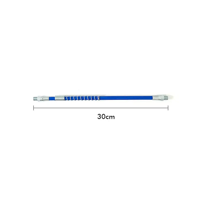 Blue pencil with measurement scale showing 30cm for Grease Gun Whip Hose efficiency