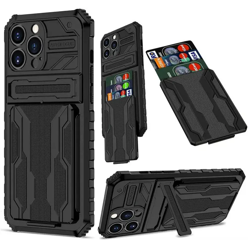 For iPhone 14 Pro Max Case iPhone 14 Pro Cover Heavy Duty Kickstand Card Slot