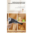 Handheld power car vacuum with multifunctional suction head for effective cleaning