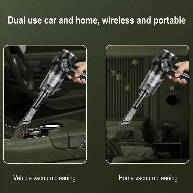 High Power Mini Portable Car Vacuum Cleaner with Strong Suction Wireless