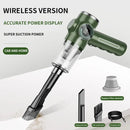 High Power Mini Portable Vacuum Cleaner with Certified Safety Standards - green