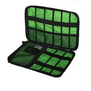 Electronics organizer case in bright green and black for Uthai T47 HDD cable storage