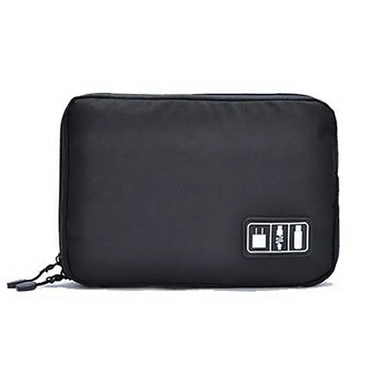 Black zippered travel organizer pouch for Uthai T47 HDD cable and accessories