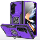 Purple and black HONG WEI GU Origin half-wrapped case with ring stand and camera cutouts