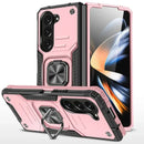 Pink and black HONG WEI GU Origin Half-Wrapped Case with ring holder and camera cutouts