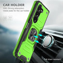 Bright green HONG WEI GU Origin Half-Wrapped Case with kickstand and magnetic mount