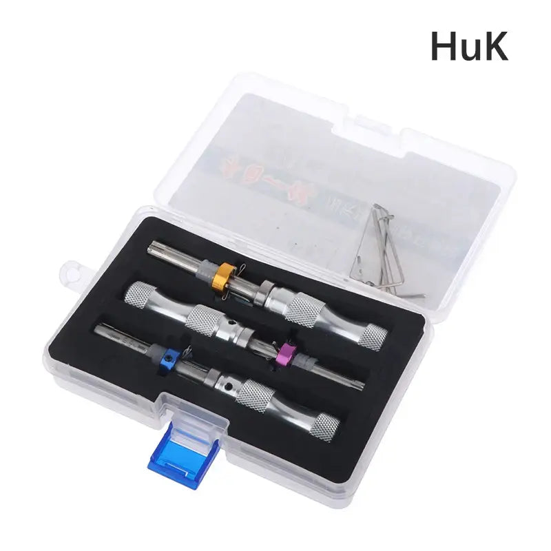 Set of locksmith tools in a case from HUXUAN Pins Tubular Tool China Semi Choice