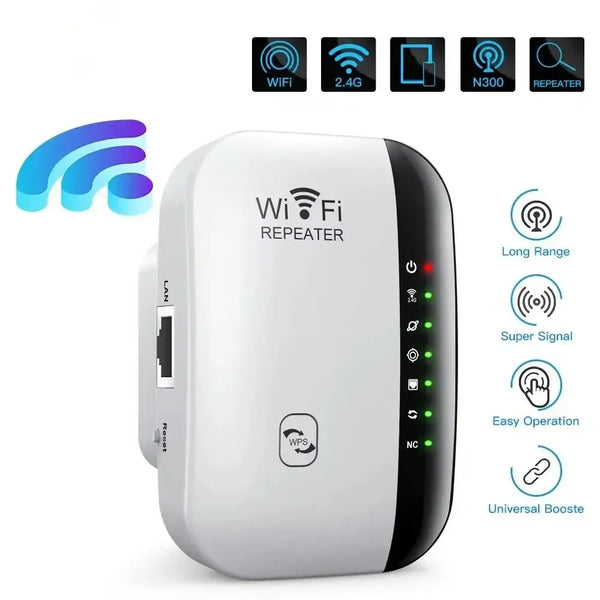 ICANING Wireless Modem features a Wi-Fi repeater with 300 Mbps Wi-Fi transmission rate