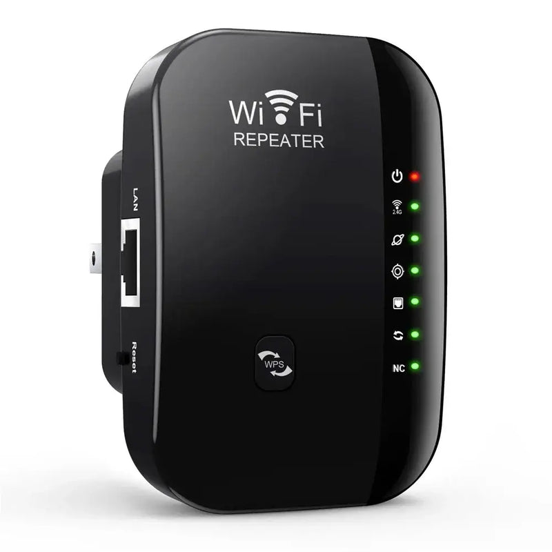 WiFi repeater with indicator lights and Ethernet port for Icaning Wireless Modem, 300 Mbps