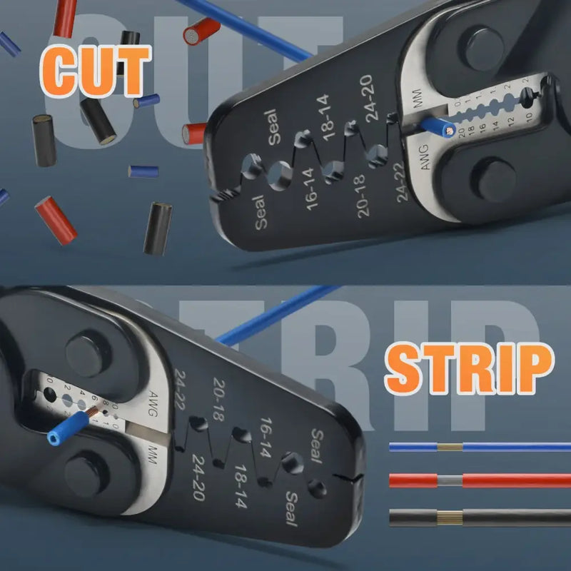 Wire stripping and cutting tool with gauge sizes for IWISS IWC-1424AB Mainland China DIY Supplies
