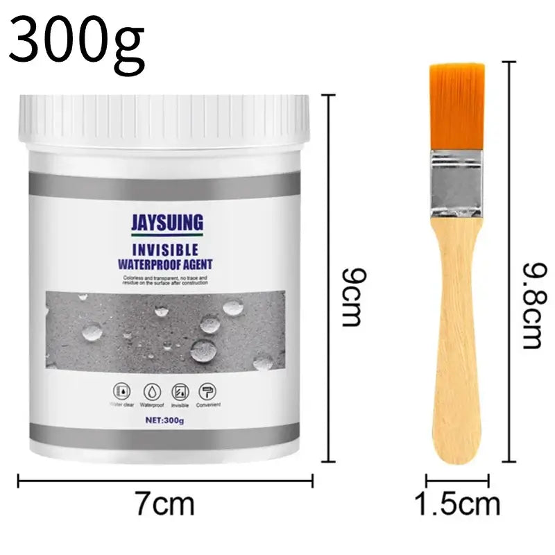 Container of Jaysuing Invisible Waterproof Agent with Brush Applicator for Ceramics