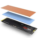 Jeyi Aluminum M.2 SSD Cooler for High Thermal Conductivity - Gold