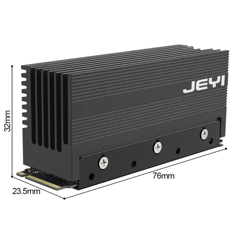 JEYI Choice Aluminum M.2 SSD Heat Sink for Enhanced Cooling - Finscold IceGlacier