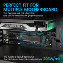 JEYI Choice Aluminum M.2 SSD Heat Sink for Enhanced Cooling - Finscold IceGlacier