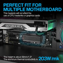 JEYI Choice Aluminum M.2 SSD Heat Sink for Enhanced Cooling - Finscold IceGlacier