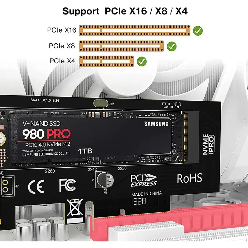 JEYI PCIe Expansion Card with Gen4 64Gbps and Multiple Interface Support - SK4PRO / CHINA