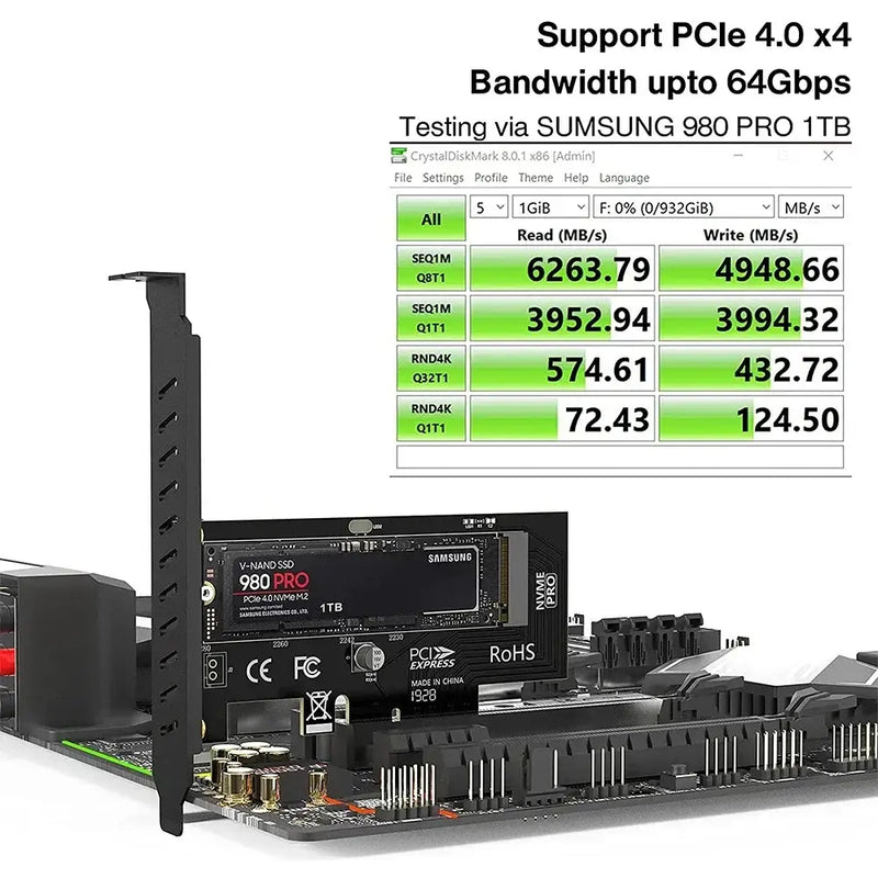 JEYI PCIe Expansion Card with Gen4 64Gbps and Multiple Interface Support - SK4PRO / CHINA
