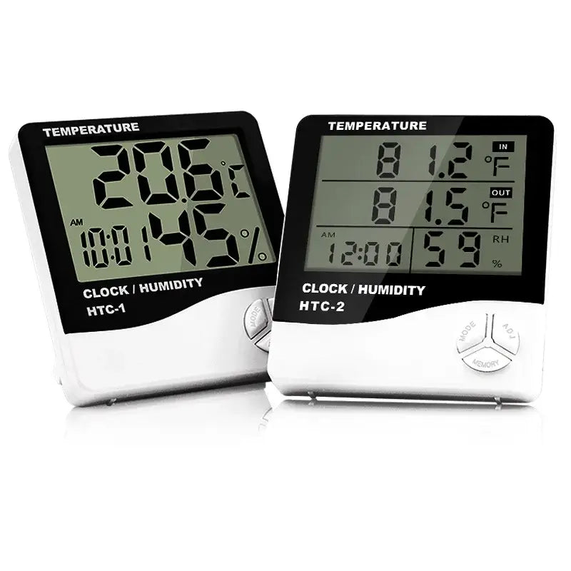 Digital thermometer hygrometer JIGONG Max Measuring with LCD displays for accurate readings