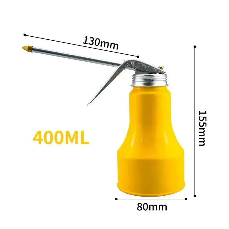 Yellow oil can with long spout, 400ML, in JustinLau Car Repair Tool Package