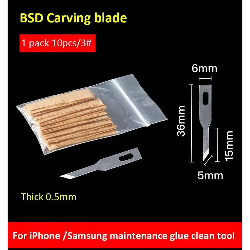 Thin metal blade tool with wooden handle for Jyrkior Hand Tool and soldering iron maintenance