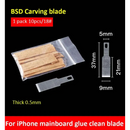 Thin metal blade for cleaning iPhone glue in Jyrkior Hand Tool for Soldering Iron