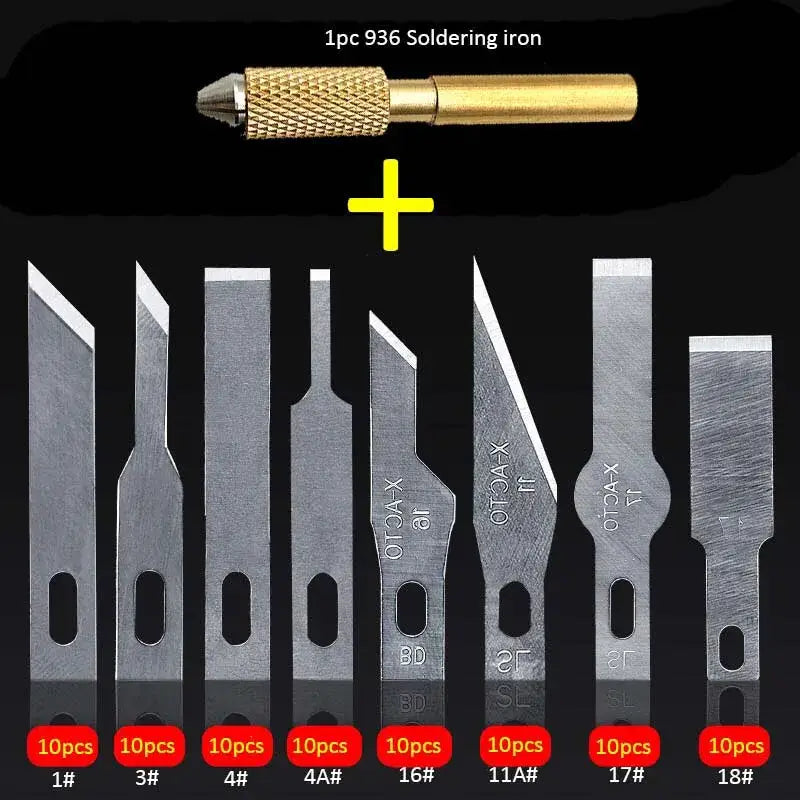 Soldering iron with interchangeable tips from Jyrkior Hand Tool featuring copper alloy components