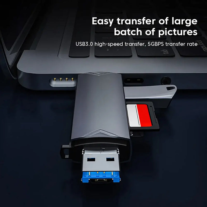 USB flash drive with USB 3.0 and memory card slot for Kebidumei Multi Card Reader