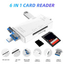 Kebidumei Multi Card Reader in aluminum alloy with multiple ports for various memory cards