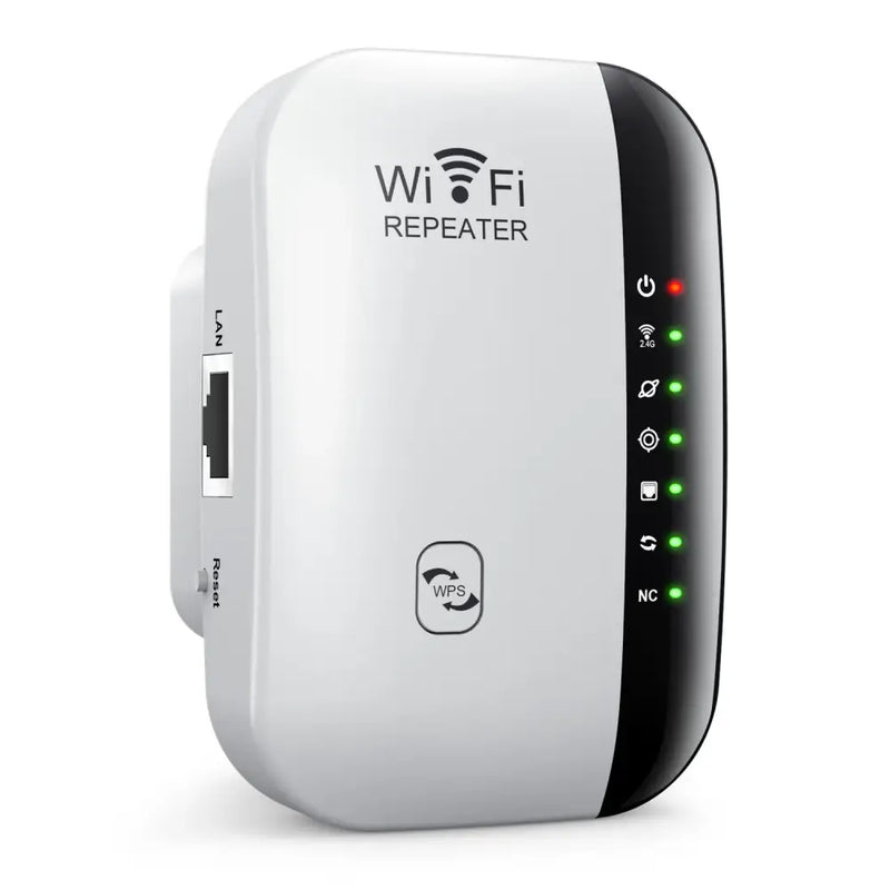 Kebidumei WiFi Repeater with indicator lights and Ethernet port for enhanced Wi-Fi transmission