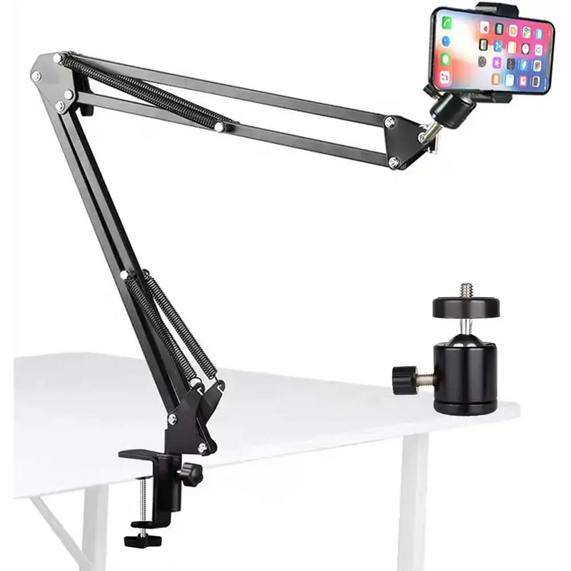 Adjustable articulating arm mount for KEBTYVOR Lazy Bracket desk holder