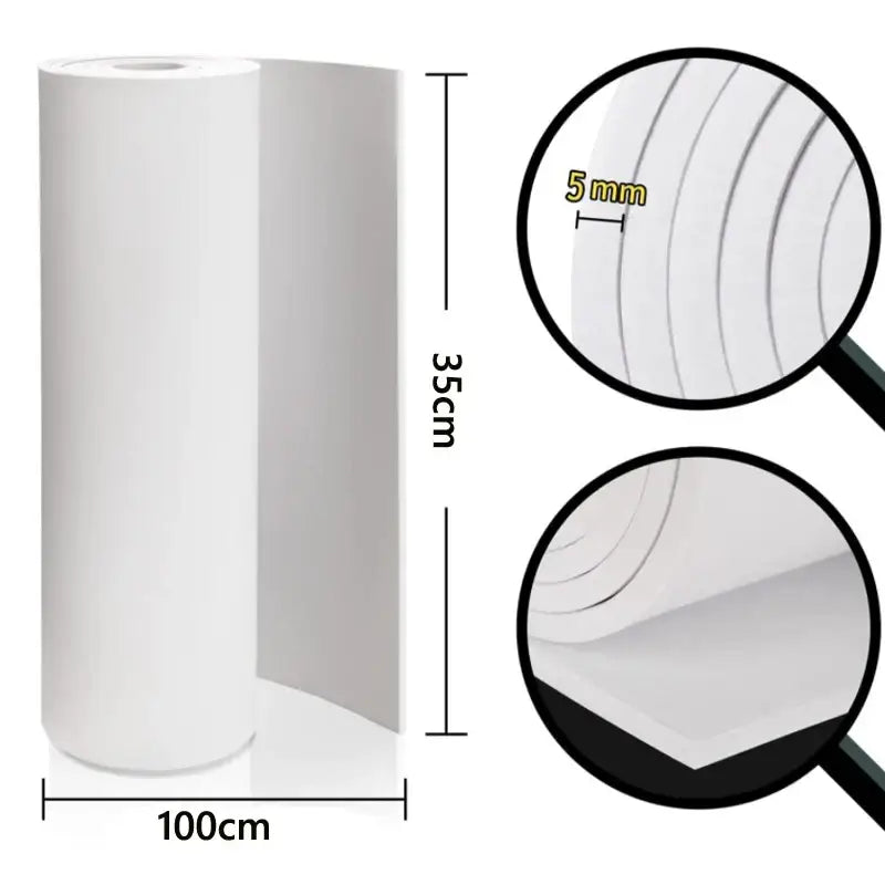 White paper towel roll 35cm height 100cm width for Keepheart EVA Foam hand tool parts