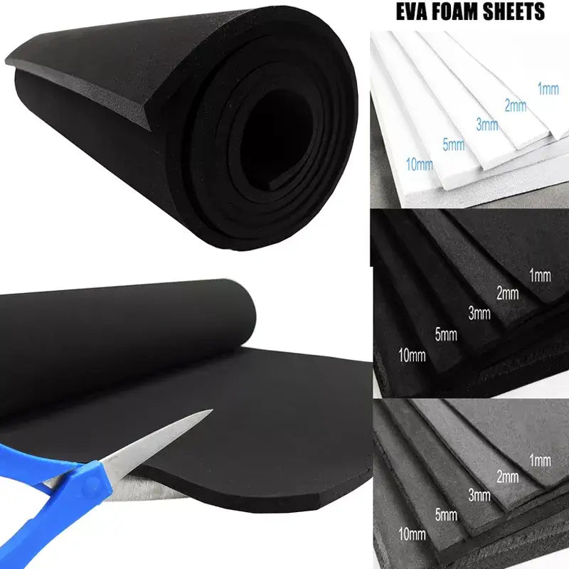 High-quality 10mm EVA foam sheets in various colors and thicknesses for multiple uses