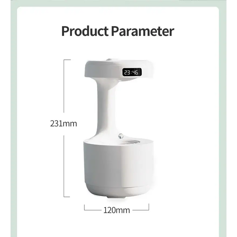 White electronic water dispenser with digital display for Kemei Energy-Efficient USB Air