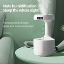 White Kemei USB Air Humidifier with digital display and mist output for enhanced comfort