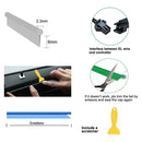 Instructional diagram for installing automotive trim alongside the KIEND Atmosphere Lamp