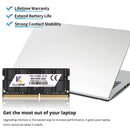 Kllisre DDR3 DDR4 Laptop RAM module with laptop, showcasing memory upgrade benefits