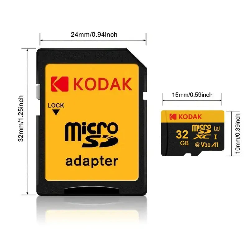 Kodak microSDXC High Speed Card with adapter for 4K video and digital devices