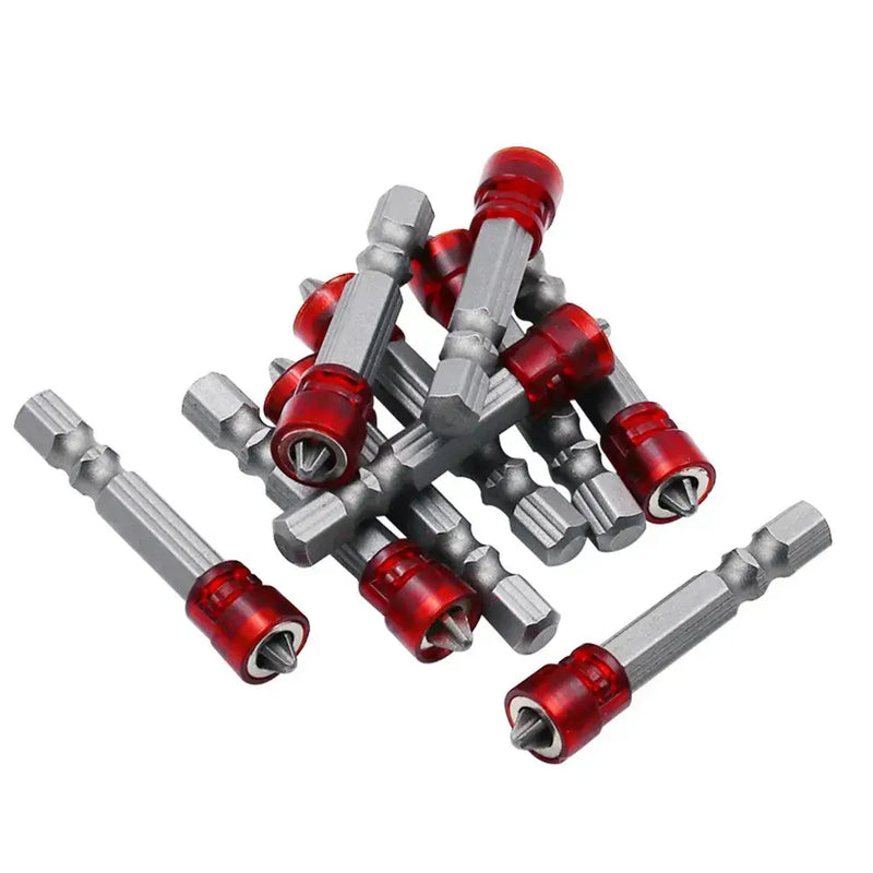 Set of KRIOCY Magnetic Screwdriver bit holders with red and silver components