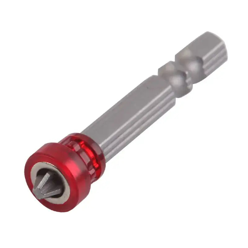 Magnetic screwdriver bit with red collar for KRIocy magnetic screwdriver’s precision use