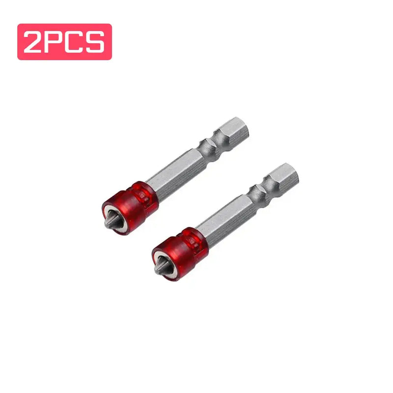 KRIOCY Magnetic Screwdriver with red collar, hexagonal shafts, and non-slip screw design