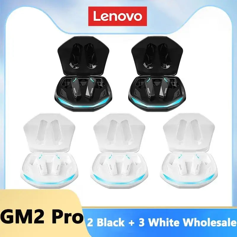 Lenovo True Wireless Earbuds with charging case featuring sound isolating technology