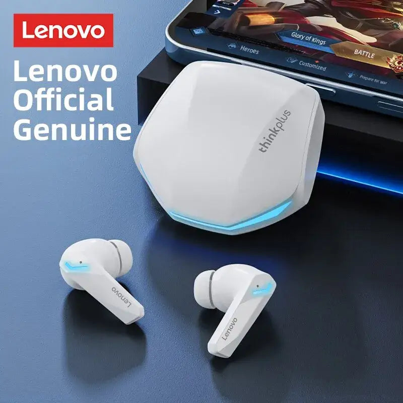 Lenovo True Wireless Earbuds with charging case and sound isolating features