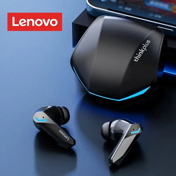 Lenovo True Wireless Earbuds with Charging Case and sound isolating features