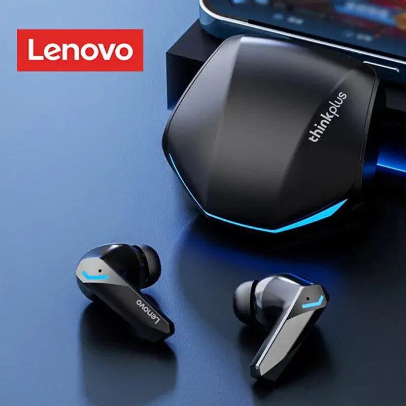 Lenovo True Wireless Earbuds with Charging Case and sound isolating features