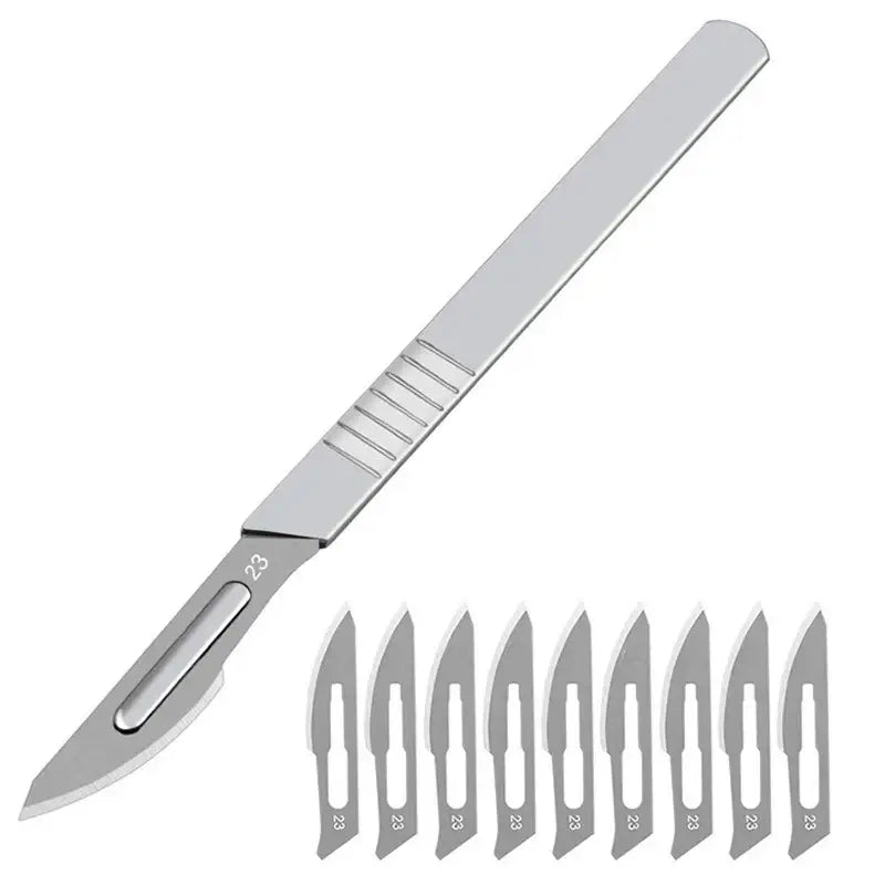 Surgical scalpel handle with detachable blades from LISM DIY Supplies for precision cutting