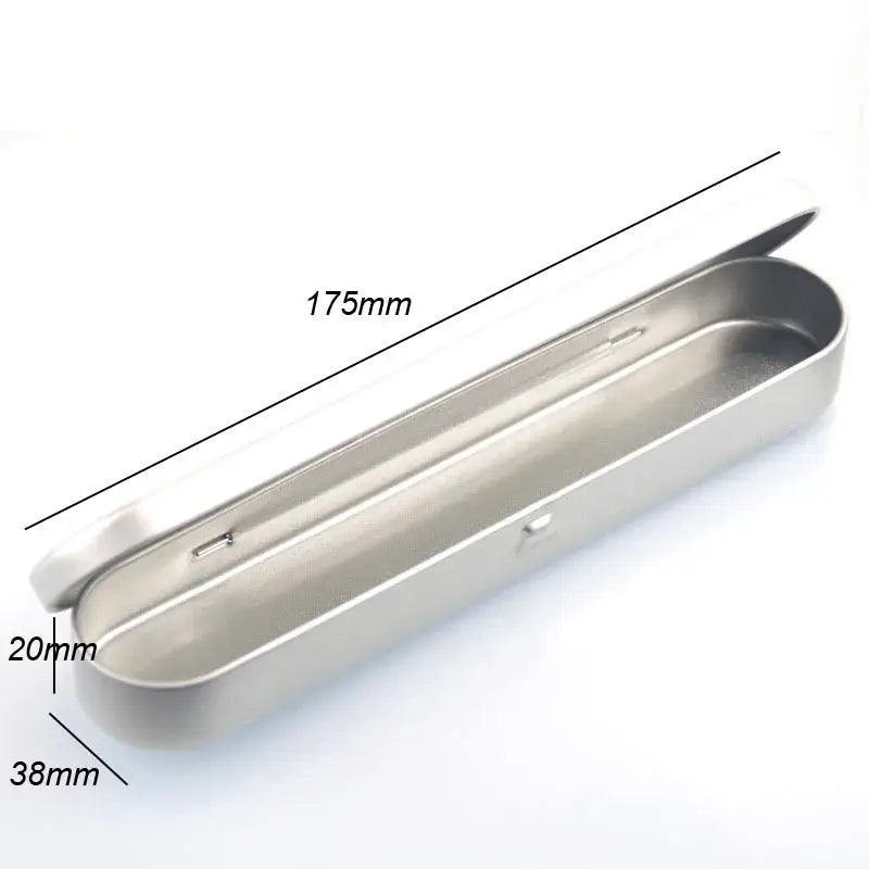 Elongated stainless steel tray with curved edges for LISM DIY Supplies multi knife