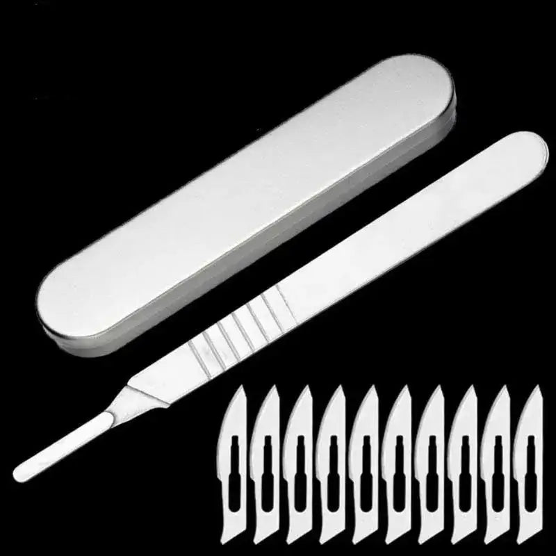 Scalpel with interchangeable blades and metal case from LISM DIY Supplies for carving