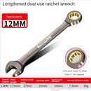 Lengthened dual-use ratchet wrench with specifications for LIXIU Multifunctional Tool in chromium-vanadium steel